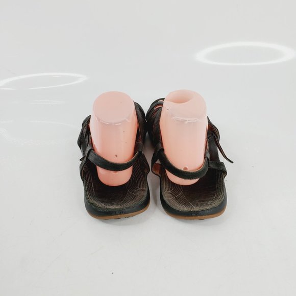 Chaco Women's Black Dorra Leather Cross Strap Buckle Strappy Sandal Size 10 - Picture 4 of 8